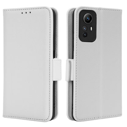 Litchi Texture Leather Case for Xiaomi Redmi Note 12S 4G , Foldable Stand Phone Wallet Cover