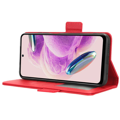 Litchi Texture Leather Case for Xiaomi Redmi Note 12S 4G , Foldable Stand Phone Wallet Cover