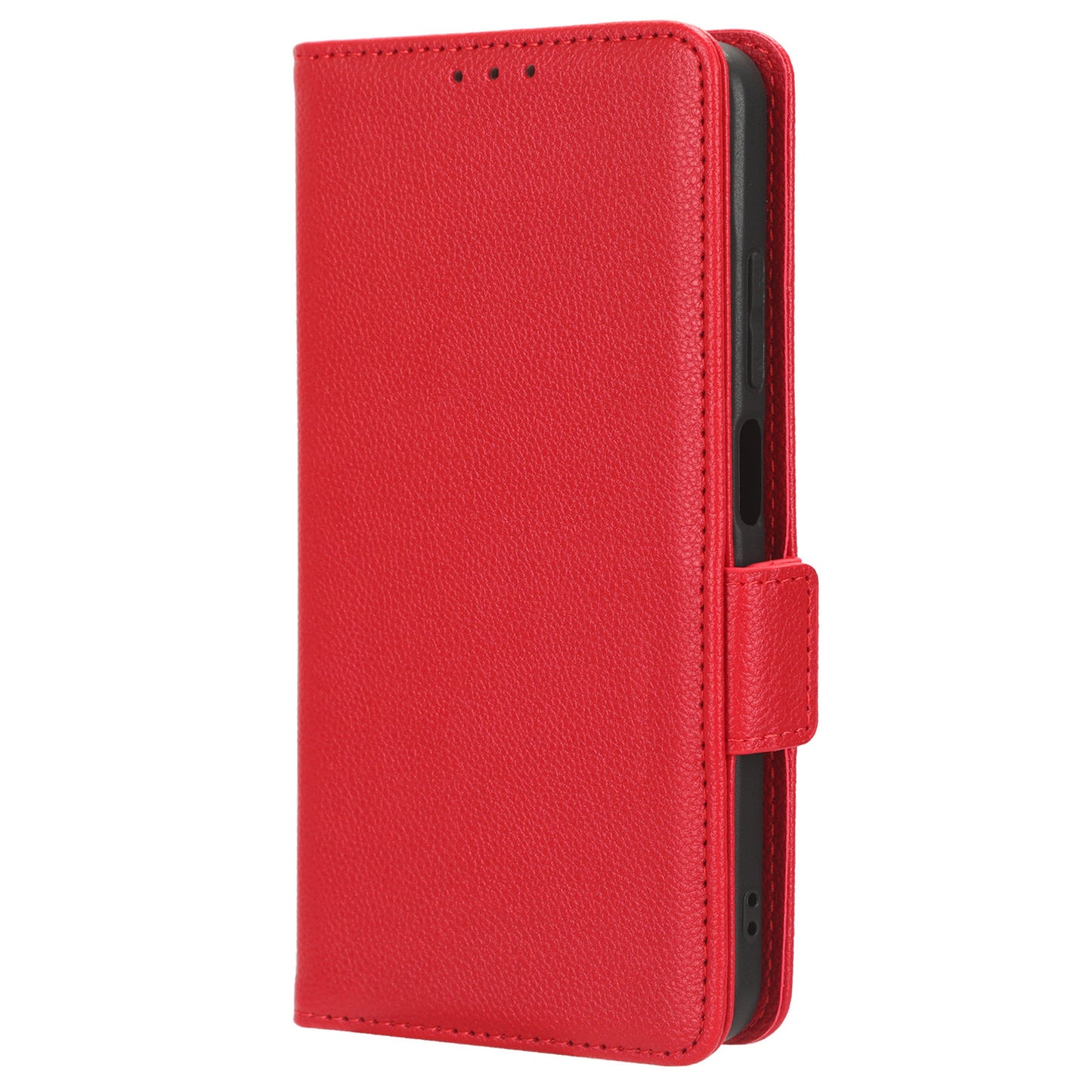 Litchi Texture Leather Case for Xiaomi Redmi Note 12S 4G , Foldable Stand Phone Wallet Cover