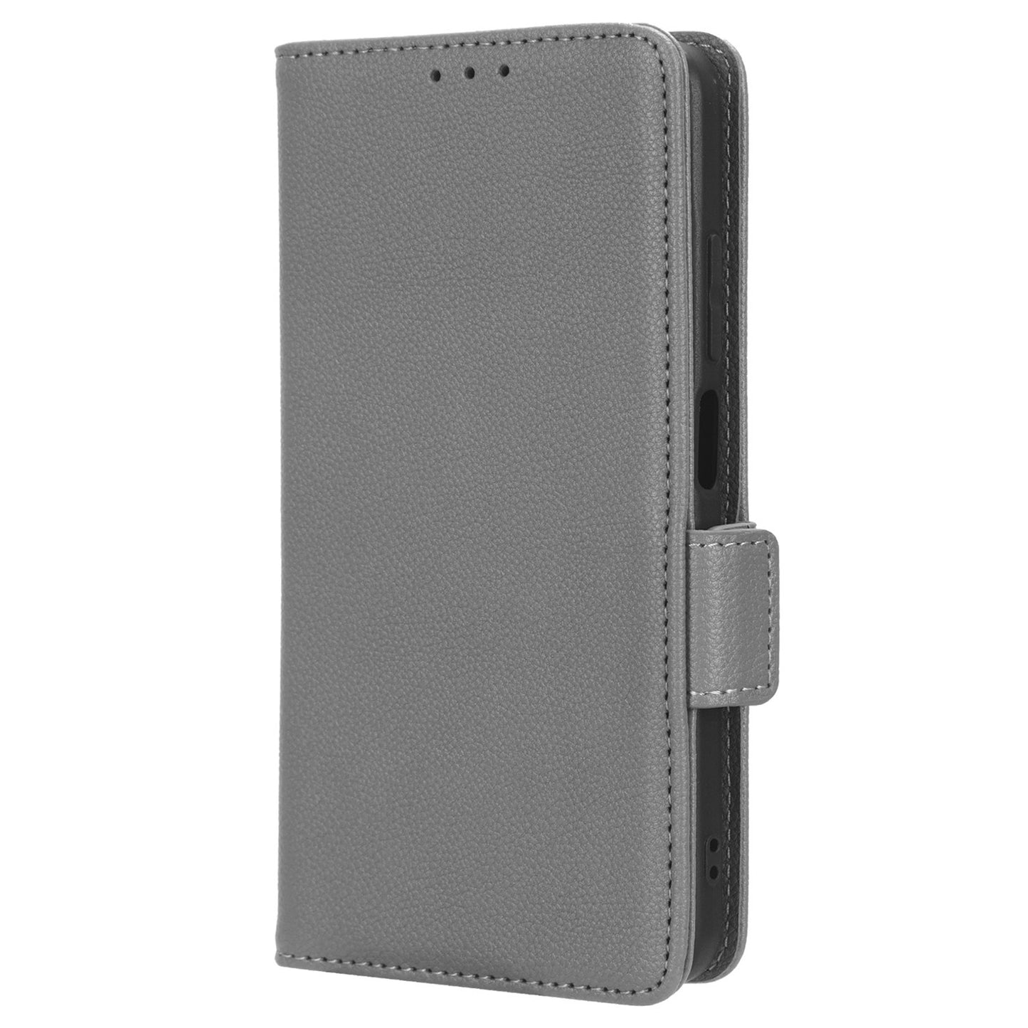 Litchi Texture Leather Case for Xiaomi Redmi Note 12S 4G , Foldable Stand Phone Wallet Cover
