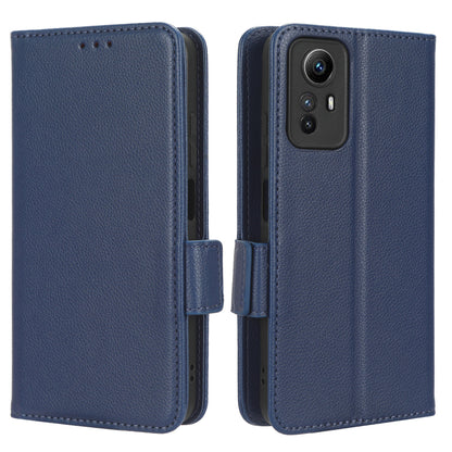 Litchi Texture Leather Case for Xiaomi Redmi Note 12S 4G , Foldable Stand Phone Wallet Cover