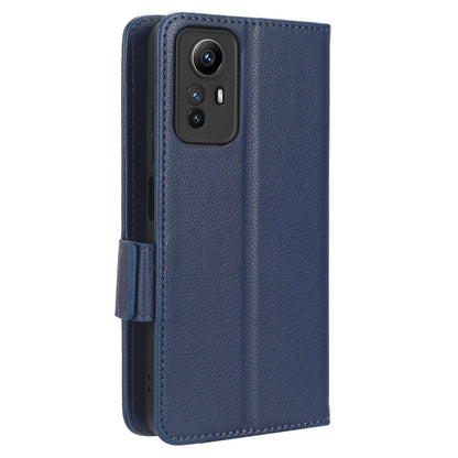 Litchi Texture Leather Case for Xiaomi Redmi Note 12S 4G , Foldable Stand Phone Wallet Cover