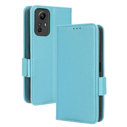 Litchi Texture Leather Case for Xiaomi Redmi Note 12S 4G , Foldable Stand Phone Wallet Cover