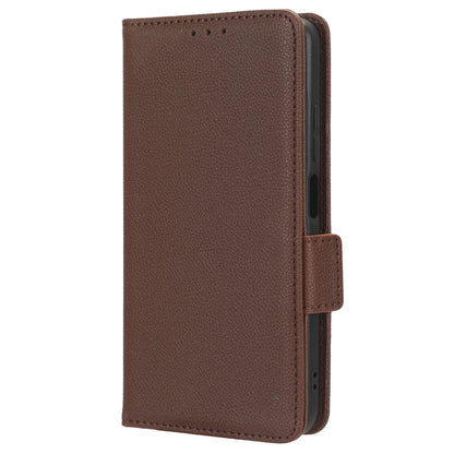 Litchi Texture Leather Case for Xiaomi Redmi Note 12S 4G , Foldable Stand Phone Wallet Cover
