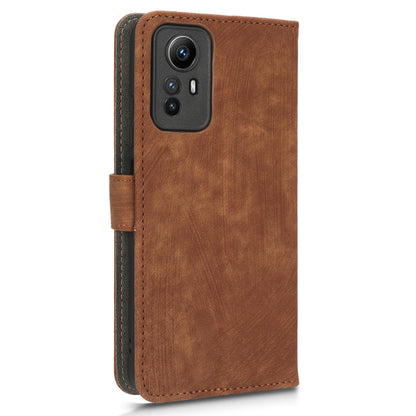 RFID Blocking Phone Case for Xiaomi Redmi Note 12S 4G , Wallet Stand Leather Cover with Strap