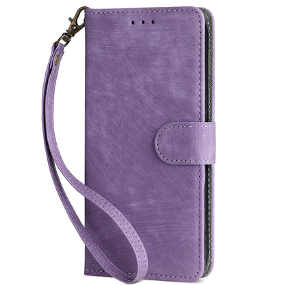 RFID Blocking Phone Case for Xiaomi Redmi Note 12S 4G , Wallet Stand Leather Cover with Strap