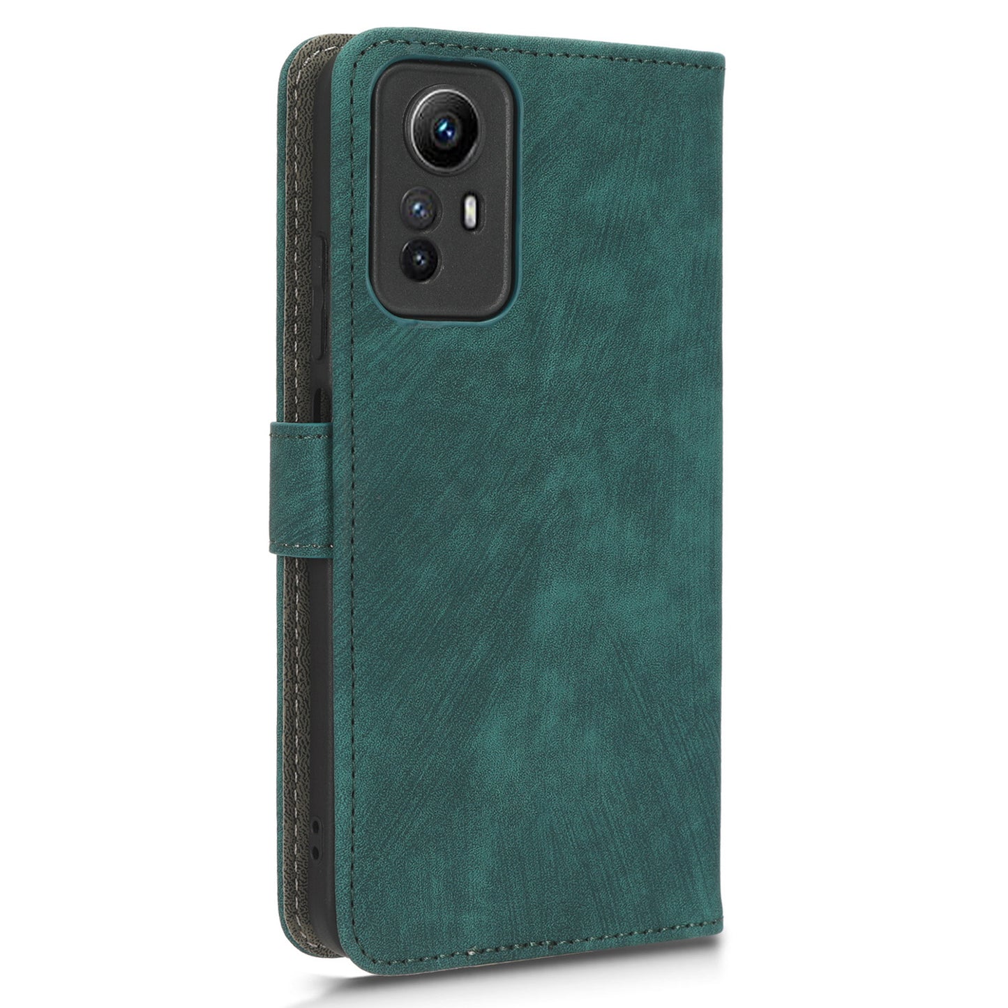 RFID Blocking Phone Case for Xiaomi Redmi Note 12S 4G , Wallet Stand Leather Cover with Strap