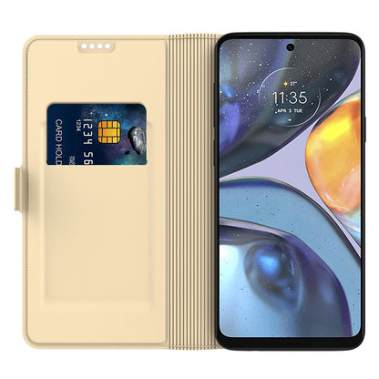 PU Leather Stand Case for Motorola Edge 40 5G , Card Holder Anti-drop Phone Cover