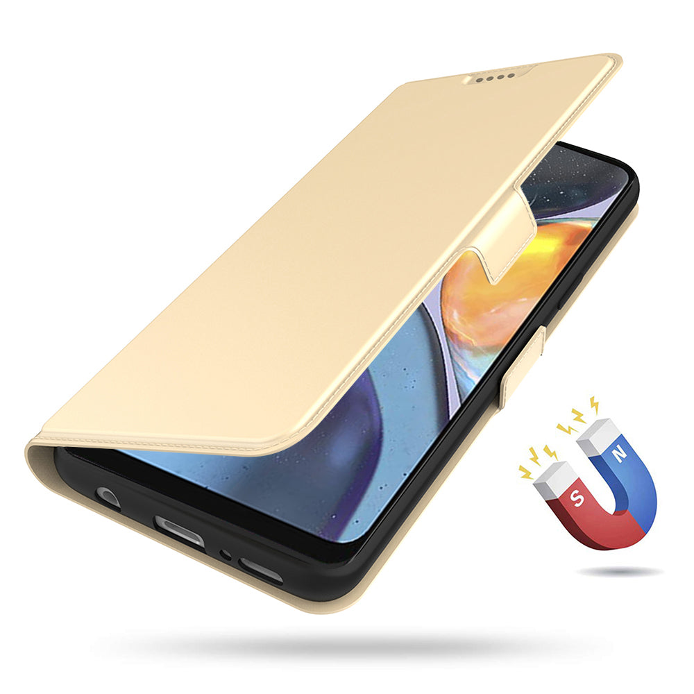 PU Leather Stand Case for Motorola Edge 40 5G , Card Holder Anti-drop Phone Cover