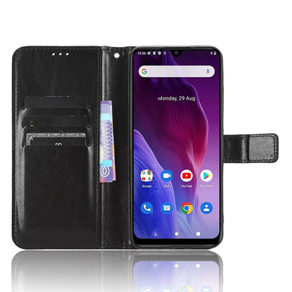 For Cubot P60 PU Leather Flip Folio Case Crazy Horse Texture Wallet Stand Phone Cover