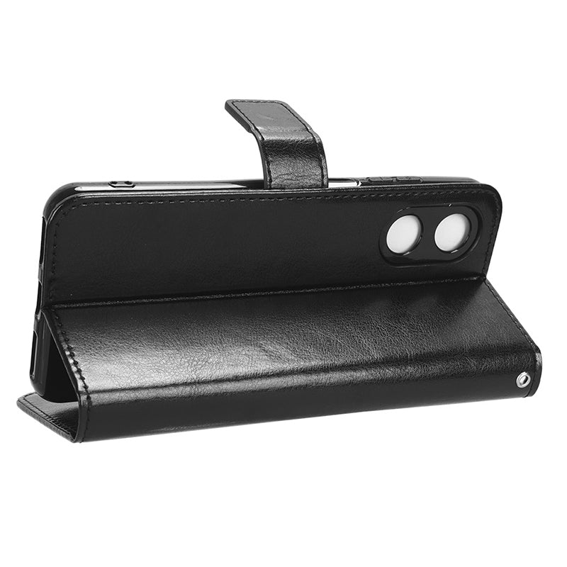 For Cubot P60 PU Leather Flip Folio Case Crazy Horse Texture Wallet Stand Phone Cover