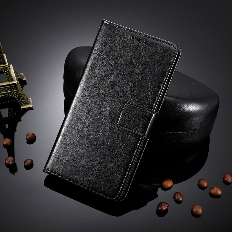 For Cubot P60 PU Leather Flip Folio Case Crazy Horse Texture Wallet Stand Phone Cover