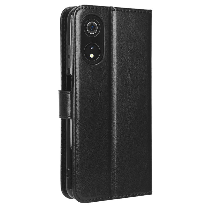 For Cubot P60 PU Leather Flip Folio Case Crazy Horse Texture Wallet Stand Phone Cover