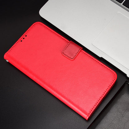 For Cubot P60 PU Leather Flip Folio Case Crazy Horse Texture Wallet Stand Phone Cover