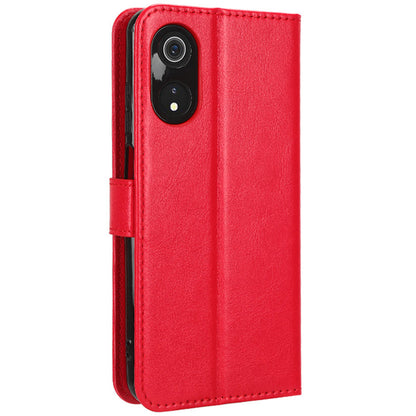 For Cubot P60 PU Leather Flip Folio Case Crazy Horse Texture Wallet Stand Phone Cover