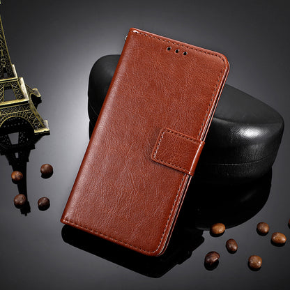 For Cubot P60 PU Leather Flip Folio Case Crazy Horse Texture Wallet Stand Phone Cover