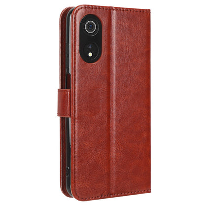 For Cubot P60 PU Leather Flip Folio Case Crazy Horse Texture Wallet Stand Phone Cover