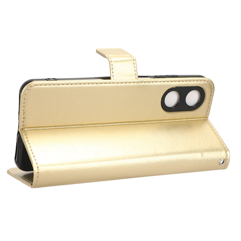 For Cubot P60 PU Leather Flip Folio Case Crazy Horse Texture Wallet Stand Phone Cover