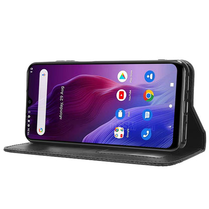 For Cubot P60 PU Leather Vintage Magnetic Case Stand Wallet Flip Phone Cover