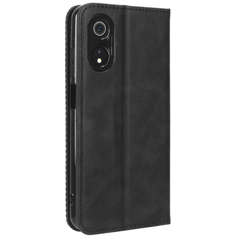 For Cubot P60 PU Leather Vintage Magnetic Case Stand Wallet Flip Phone Cover