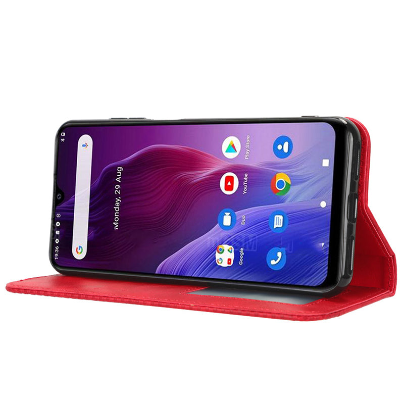 For Cubot P60 PU Leather Vintage Magnetic Case Stand Wallet Flip Phone Cover