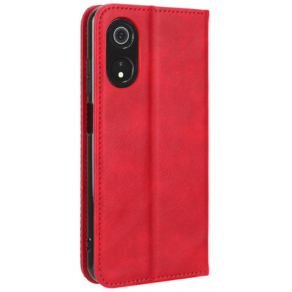 For Cubot P60 PU Leather Vintage Magnetic Case Stand Wallet Flip Phone Cover