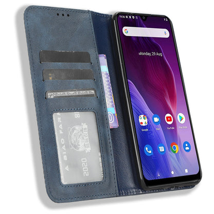 For Cubot P60 PU Leather Vintage Magnetic Case Stand Wallet Flip Phone Cover