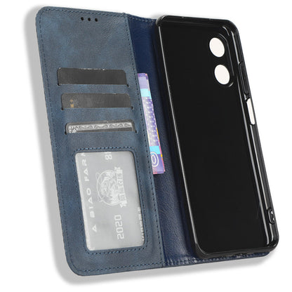 For Cubot P60 PU Leather Vintage Magnetic Case Stand Wallet Flip Phone Cover