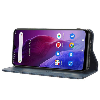 For Cubot P60 PU Leather Vintage Magnetic Case Stand Wallet Flip Phone Cover