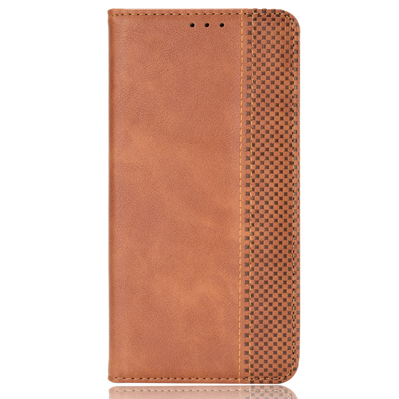 For Cubot P60 PU Leather Vintage Magnetic Case Stand Wallet Flip Phone Cover