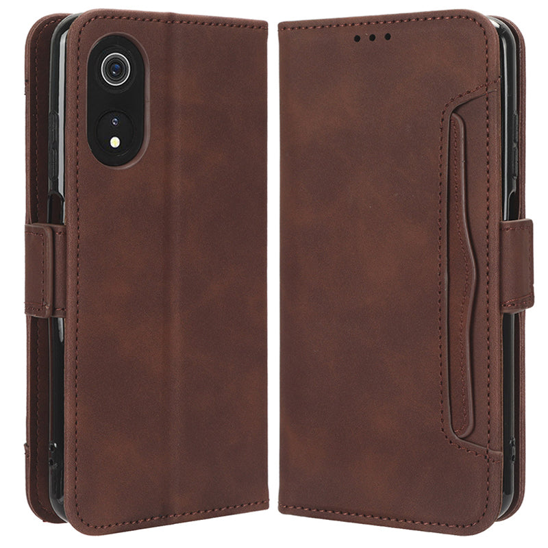 For Cubot P60 PU Leather Wallet Case Multiple Card Slots Stand Phone Cover