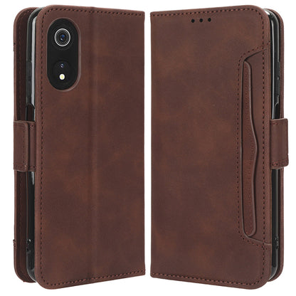 For Cubot P60 PU Leather Wallet Case Multiple Card Slots Stand Phone Cover