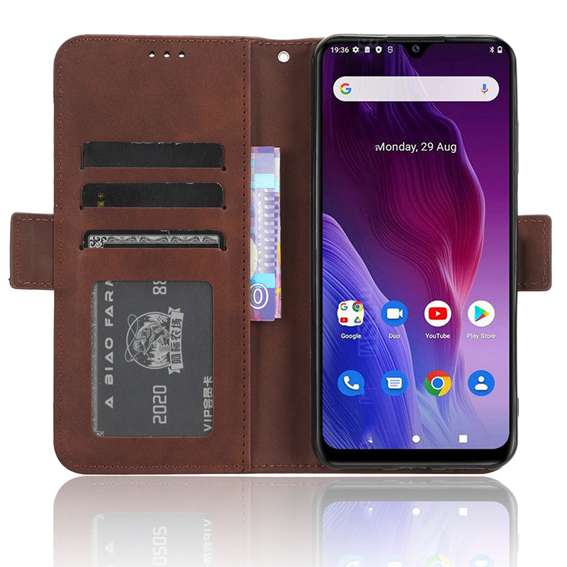 For Cubot P60 PU Leather Wallet Case Multiple Card Slots Stand Phone Cover