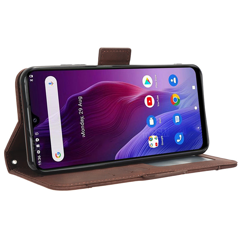 For Cubot P60 PU Leather Wallet Case Multiple Card Slots Stand Phone Cover