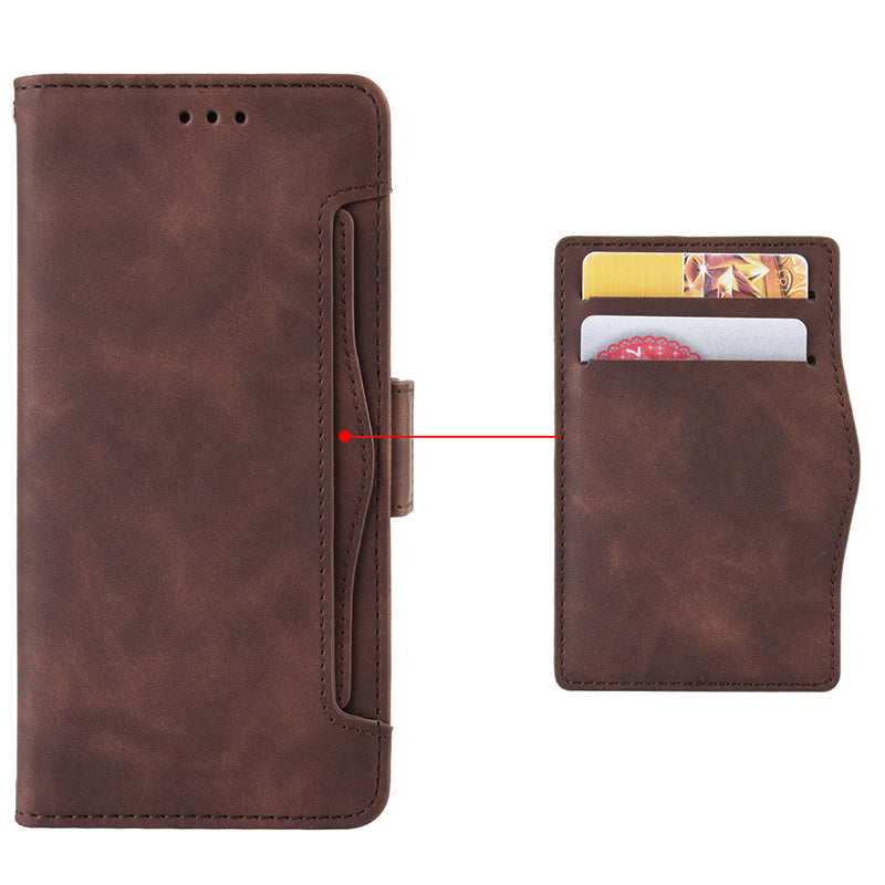 For Cubot P60 PU Leather Wallet Case Multiple Card Slots Stand Phone Cover
