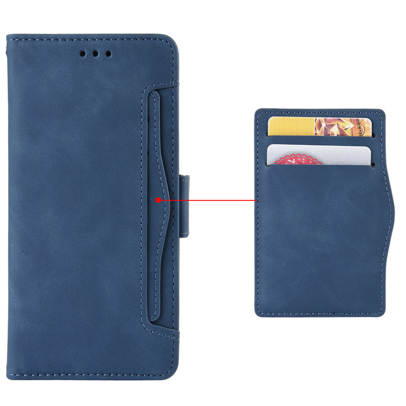 For Cubot P60 PU Leather Wallet Case Multiple Card Slots Stand Phone Cover