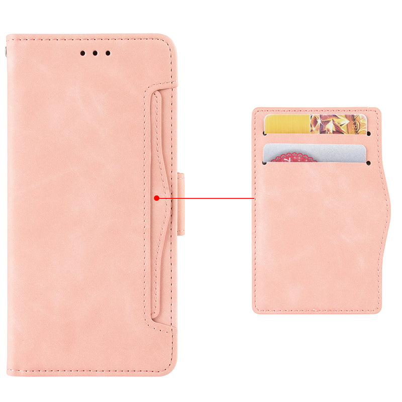 For Cubot P60 PU Leather Wallet Case Multiple Card Slots Stand Phone Cover
