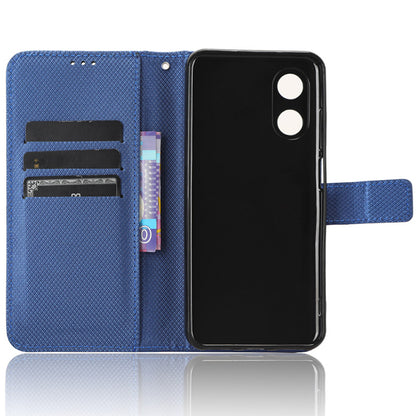 For Cubot P60 PU Leather Flip Cover Stand Diamond Texture Wallet Phone Case