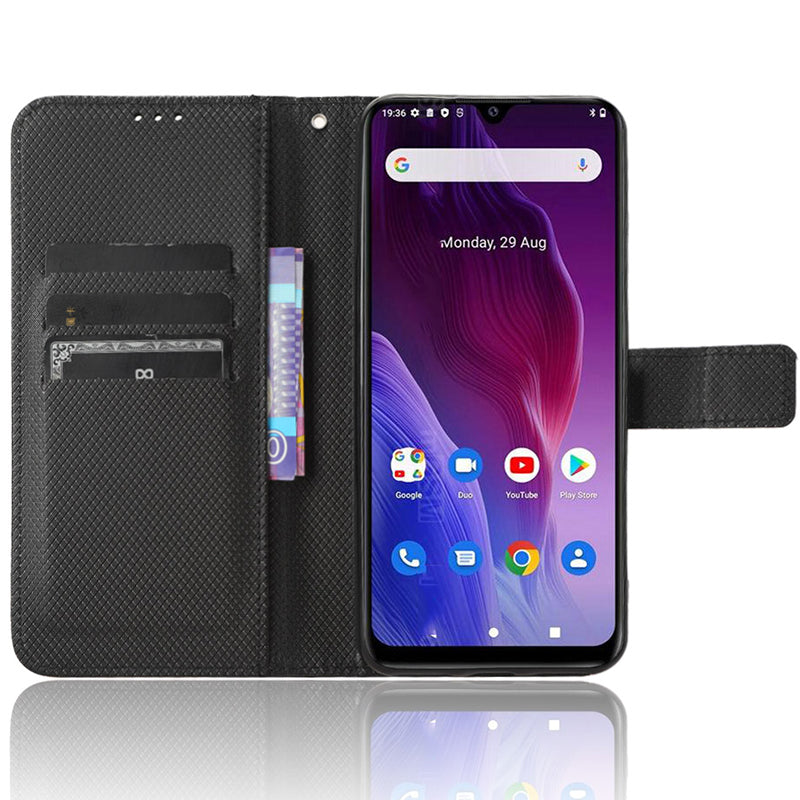 For Cubot P60 PU Leather Flip Cover Stand Diamond Texture Wallet Phone Case