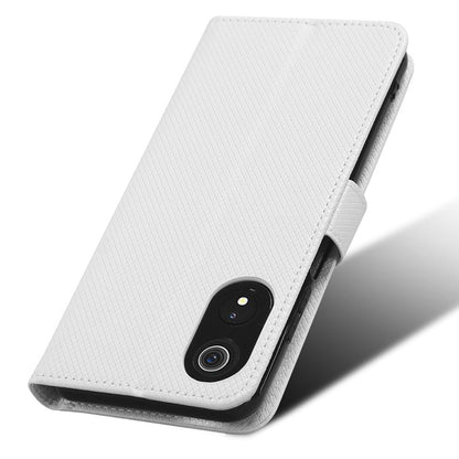 For Cubot P60 PU Leather Flip Cover Stand Diamond Texture Wallet Phone Case