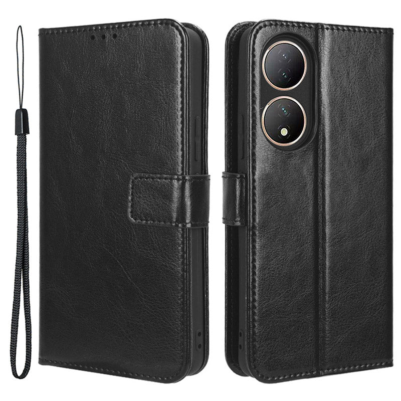 For vivo Y100 5G / T2 5G Crazy Horse Texture PU Leather Wallet Case Phone Cover with Stand