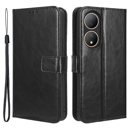 For vivo Y100 5G / T2 5G Crazy Horse Texture PU Leather Wallet Case Phone Cover with Stand
