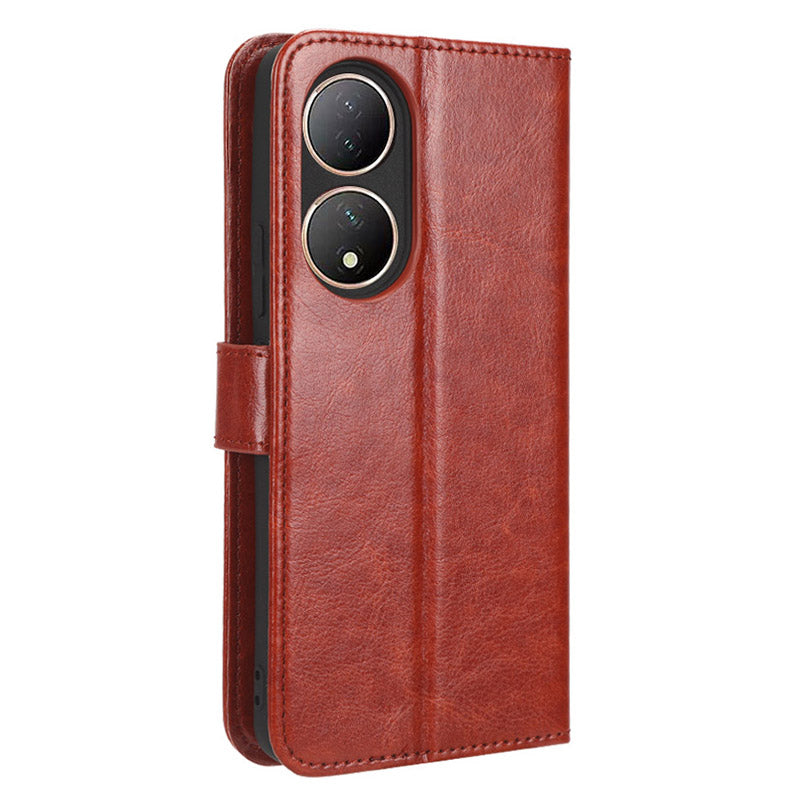 For vivo Y100 5G / T2 5G Crazy Horse Texture PU Leather Wallet Case Phone Cover with Stand