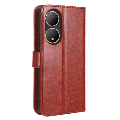 For vivo Y100 5G / T2 5G Crazy Horse Texture PU Leather Wallet Case Phone Cover with Stand