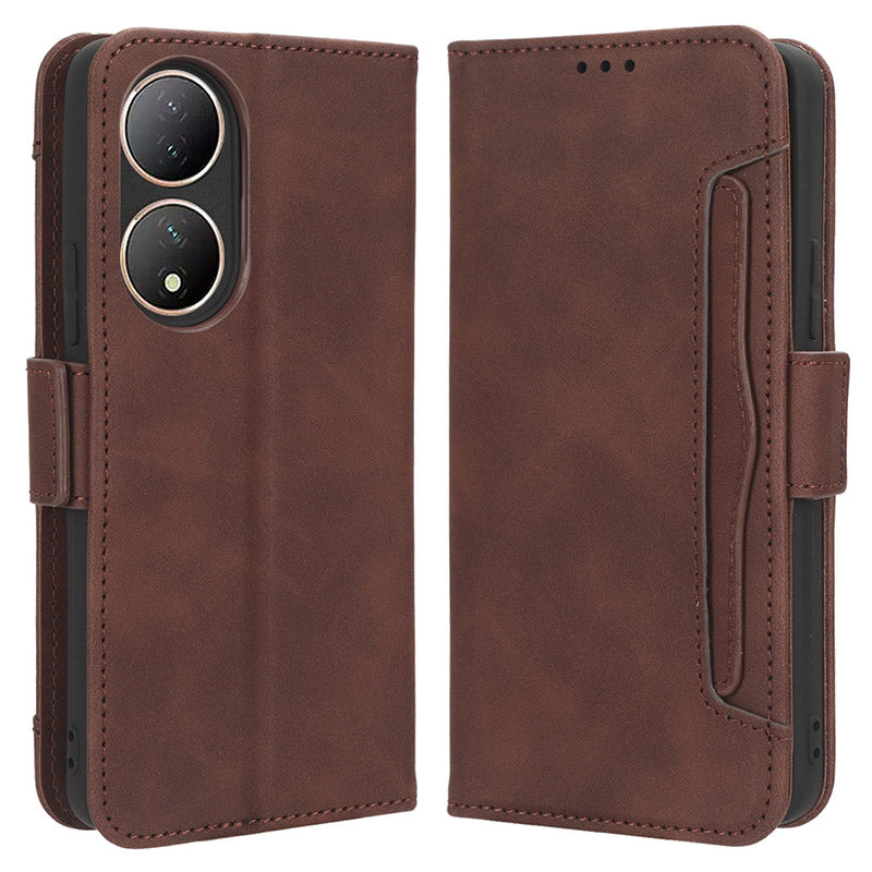 For vivo Y100 5G / T2 5G Multiple Card Slots Drop-proof PU Leather Phone Case Stand Wallet Cover