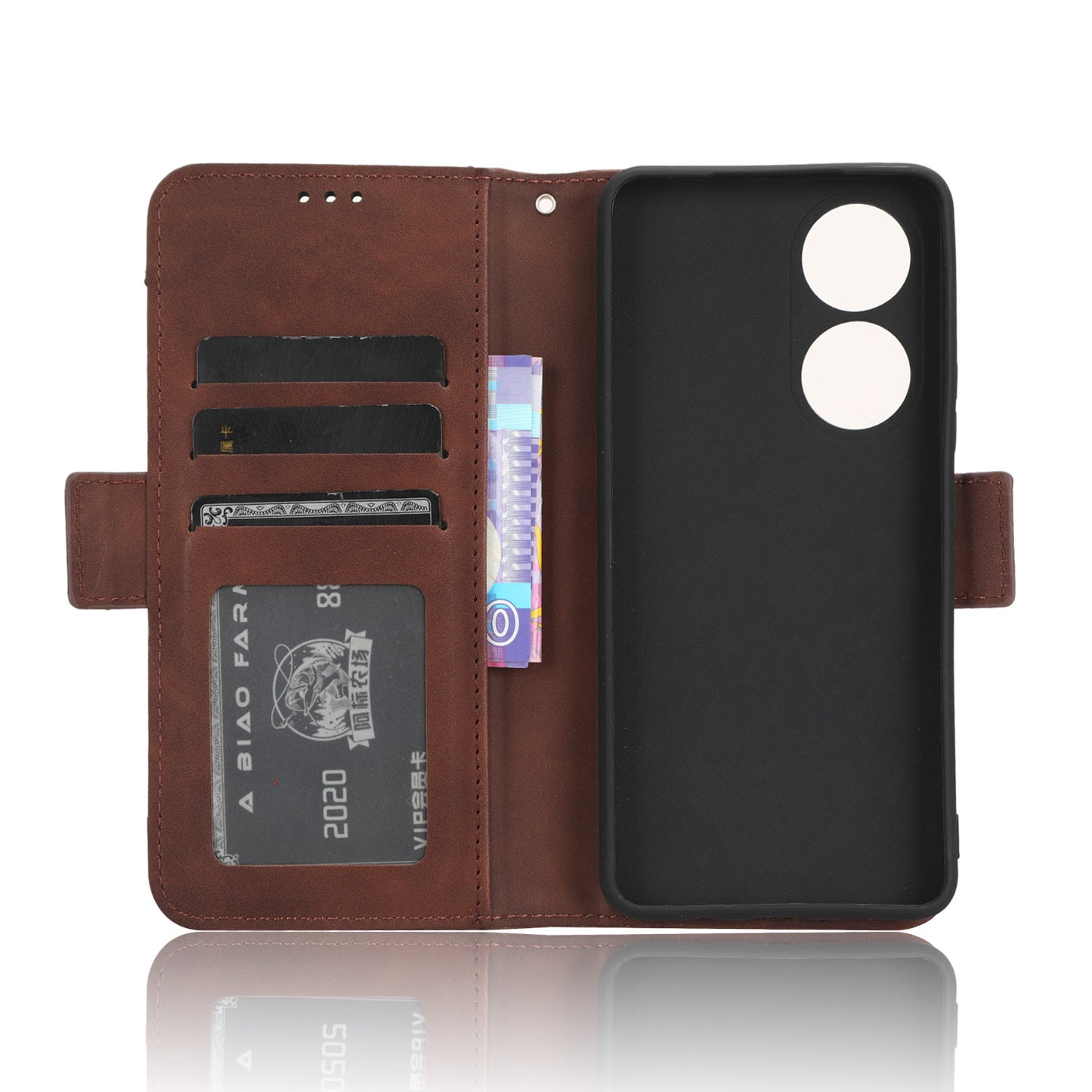 For vivo Y100 5G / T2 5G Multiple Card Slots Drop-proof PU Leather Phone Case Stand Wallet Cover