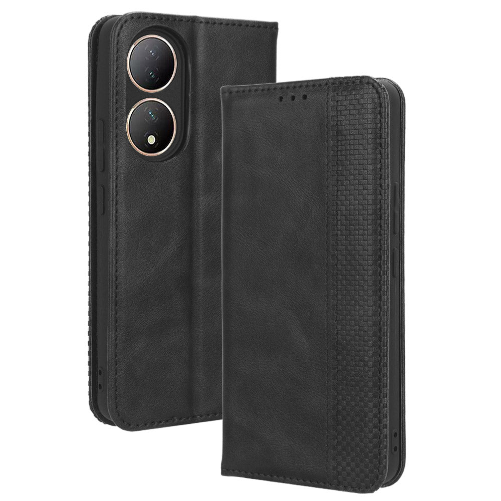 For vivo Y100 5G / T2 5G Magnetic Closing PU Leather Anti-drop Case Stand Wallet Phone Cover