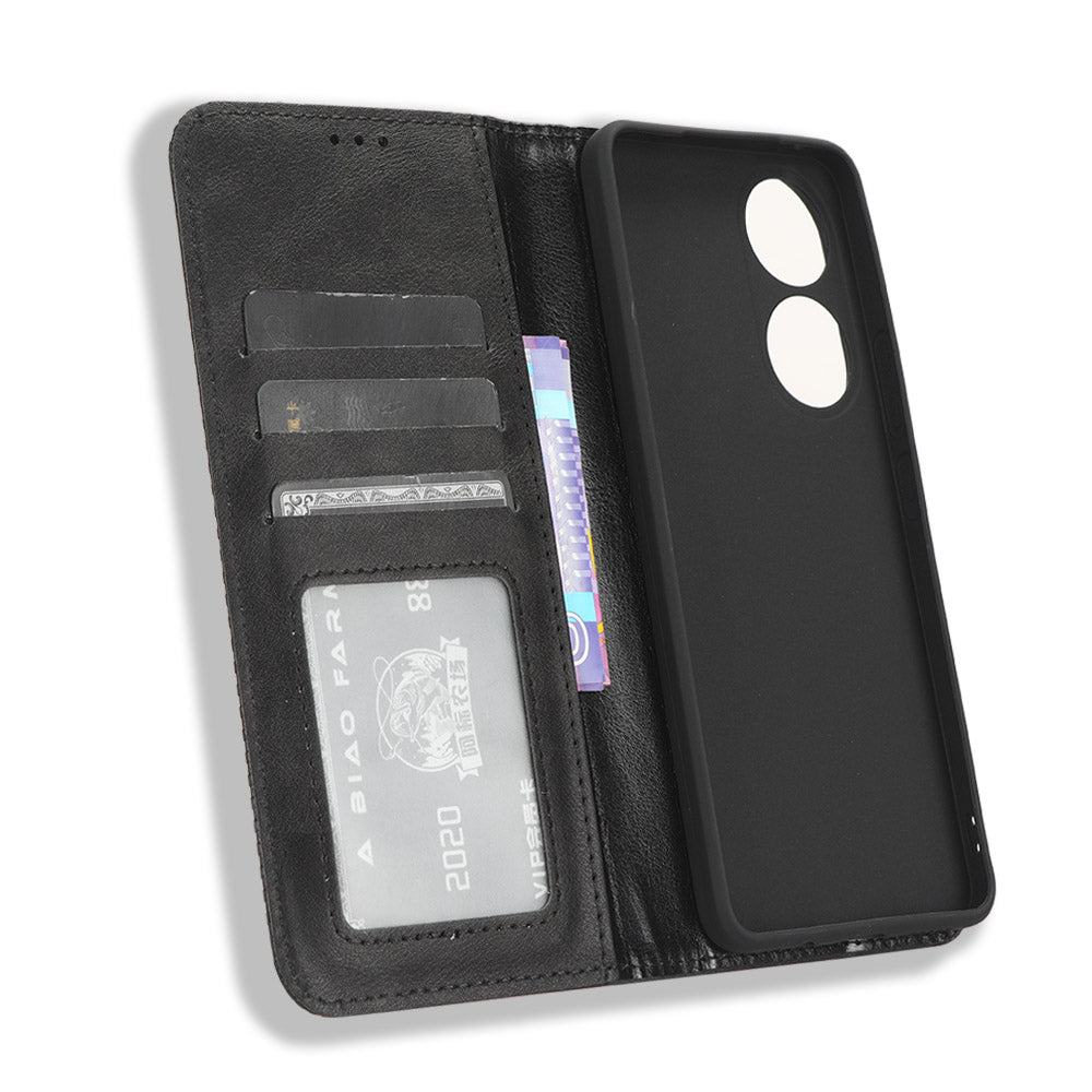 For vivo Y100 5G / T2 5G Magnetic Closing PU Leather Anti-drop Case Stand Wallet Phone Cover