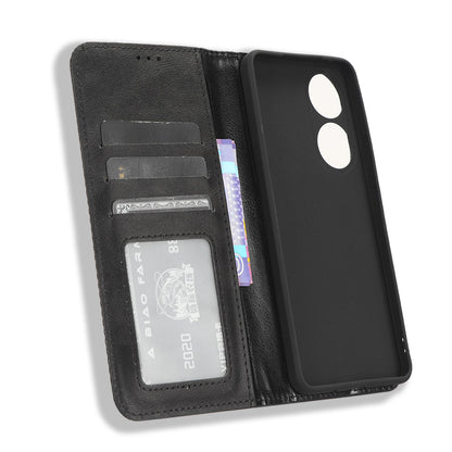 For vivo Y100 5G / T2 5G Magnetic Closing PU Leather Anti-drop Case Stand Wallet Phone Cover