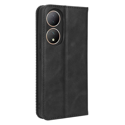 For vivo Y100 5G / T2 5G Magnetic Closing PU Leather Anti-drop Case Stand Wallet Phone Cover